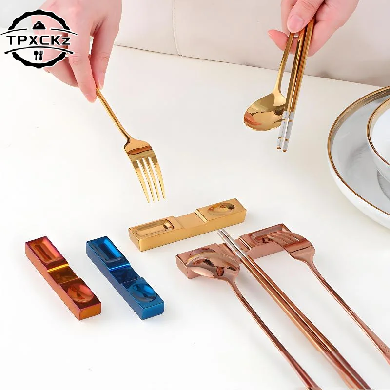 Stainless Steel Knife Fork Spoon Cutlery Holder Chopsticks Holder Kitchen Tableware Rack Chopstick Rest