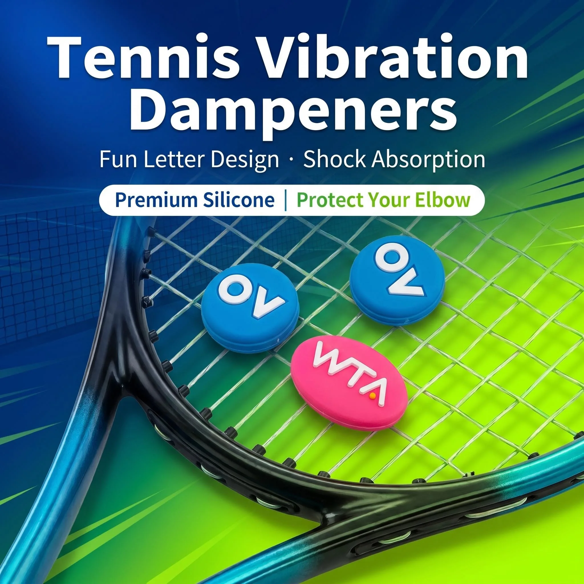Badminton Minion - Amortiguadores de Vibración de Silicona para