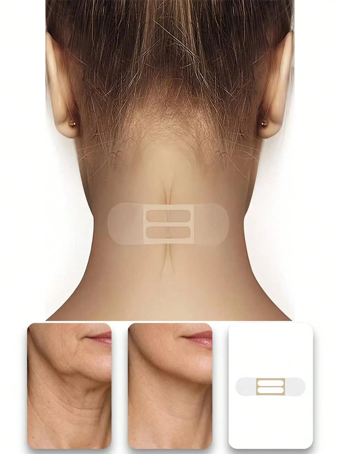 10 Pieces of Transparent Invisible Neck Wrinkle Patches, Breathable and Elastic Neck Lifting and Firming Patches, Targeting Fine Lines, Skin Sagging, and Improving Double Chin, Suitable for Daily or Nighttime Use and Travel Skincare, Ideal Beauty Product for Women, Christmas Gift