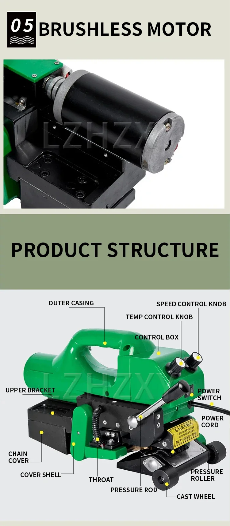 Geomembrane welding machine, hot wedge welding machine, silicone pressure roller