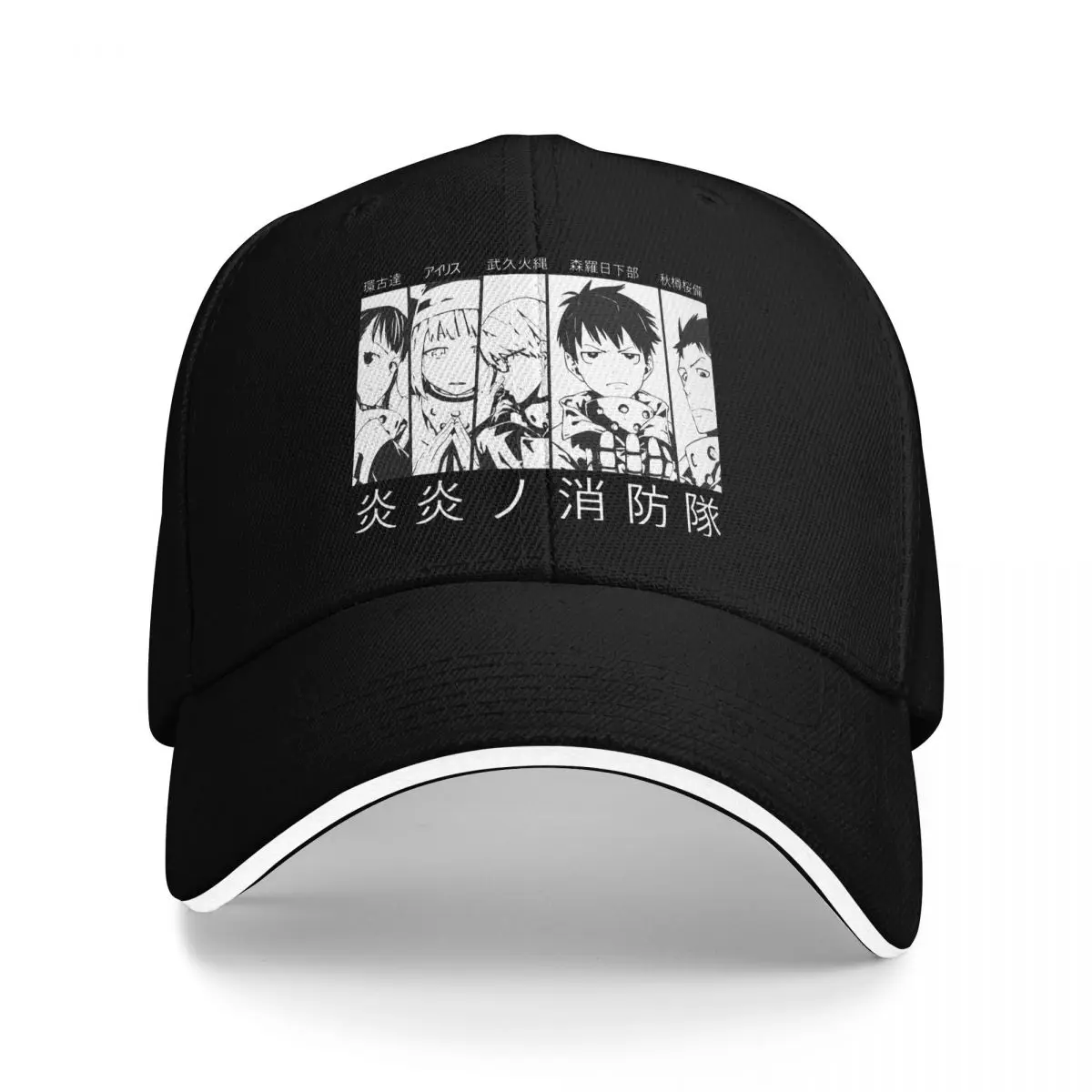 Baseball Caps Manga Fire Force Retro Anime Casquette Female Male Sport Summer Caps