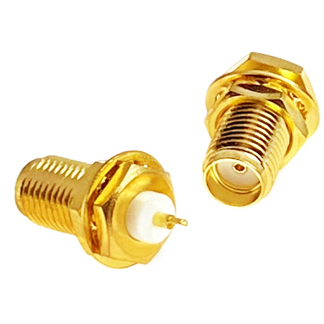 1pc SMA Female Jack Insulator Long 2mm RF Coax Adapter Convertor Straight Goldplated NEW Wholesale