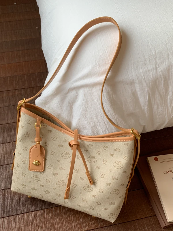 

Chic Casual Large Capaci Tote Bag Women's 2025 New Daily Commute oulder Crossbody Handheld Soft PU Leather Bag