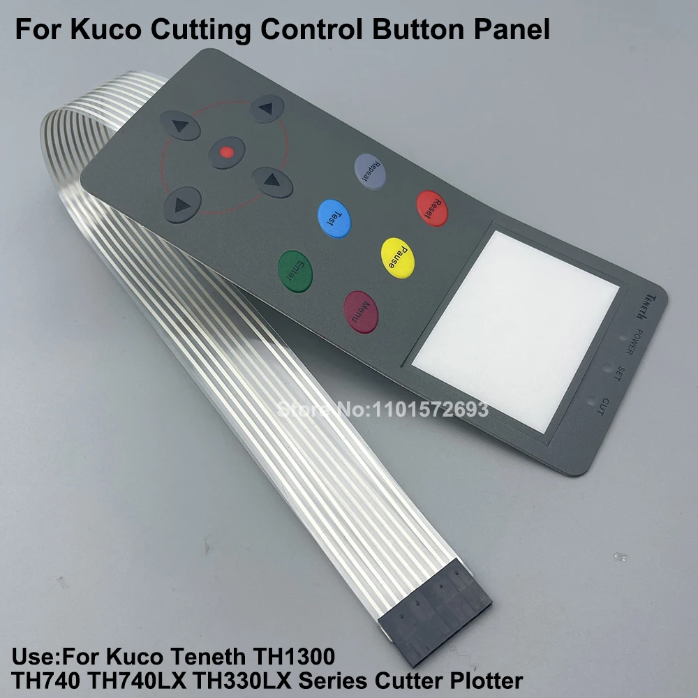 Cutting Plotter Keypad Panel for Kuco Teneth TH1300 TH740 TH740LX TH330LX Vinyl Cutter Button Control Keyboard Panel Mask Film