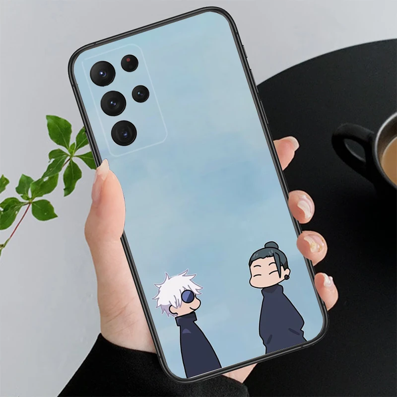 Satoru Gojo Jujutsu Kaisen Phone Case For Samsung S25 S24 S23 S22 S21 S20 Ultra S20 S22 S21 S20 FE S24 Plus