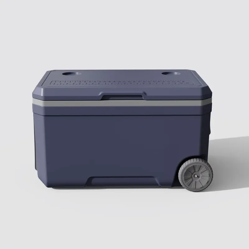 70L Camping Cooler Box Ice Hold Portable Wheel Cooler
