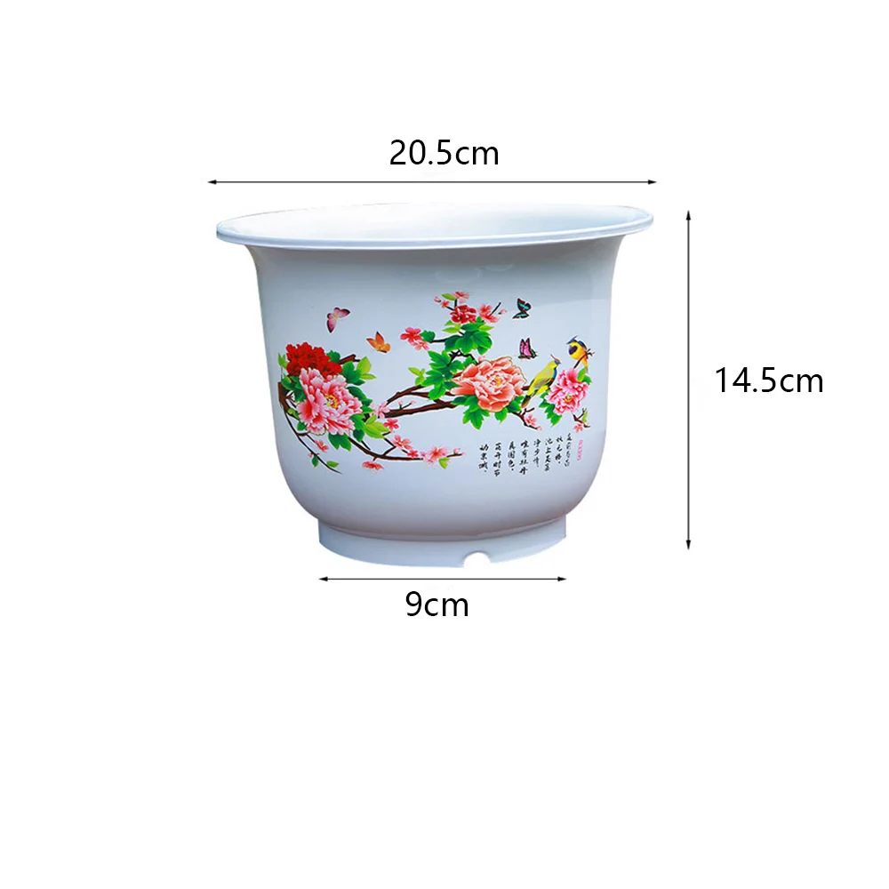 Novo vaso de flores engrossado resina respirável vaso peônia magnólia vasos decorativos