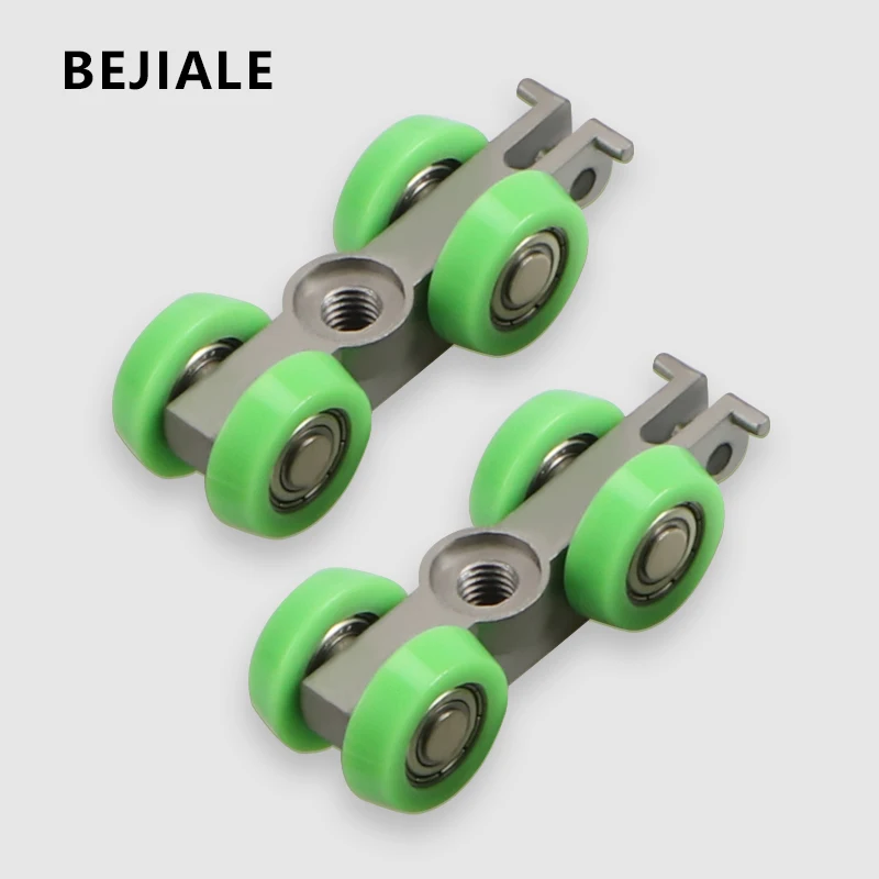 BEJIALE Sliding Door Pulley Sliding Door Pulley Silent Wooden Door Track Pulley Kitchen Balcony Inclined Plane Pulley