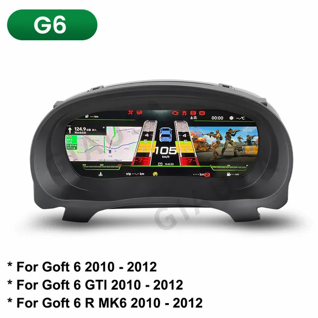 

Car LCD Digital Dashboard Panel Instrument Cluster Cock Speedometer Multimedia For VW For Audi A4 A4L R4S R5S Q5 Q5L 2008-2018
