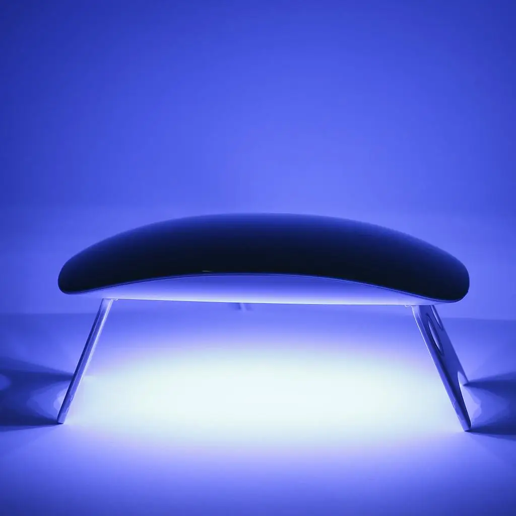 Light Lamp Gel Acrylic Polish Curing Nail Dryer + 6 Bulbs - Green, as described