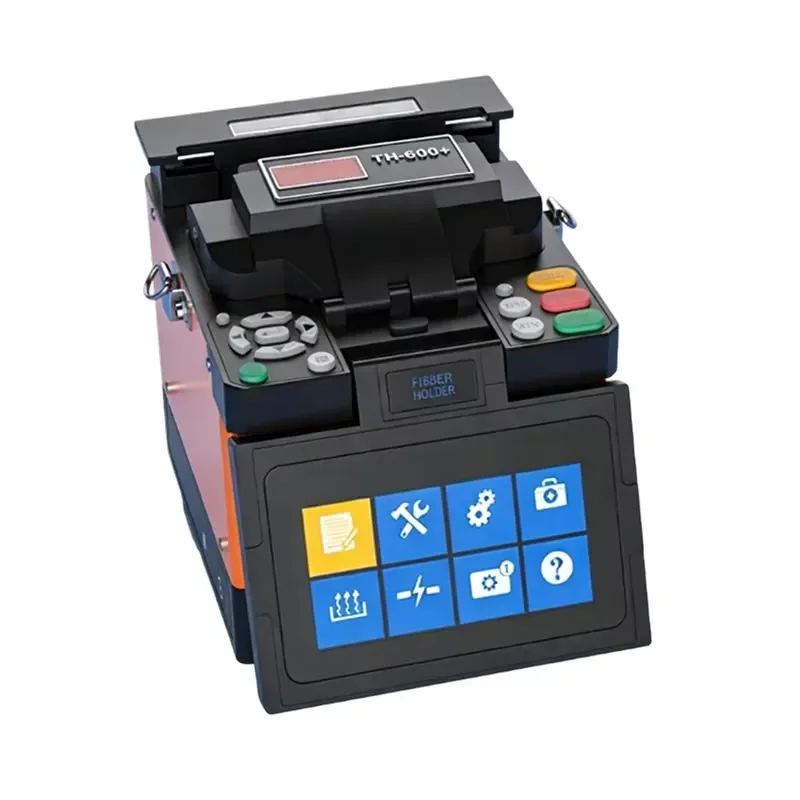 Automatic Skinned Patch Cord Pigtail Fiber Optic Cable Thermal fusion TH600+ Fiber Optic fusion Splicing Machine