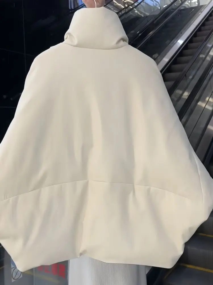 Kurze, mit Baumwolle gefütterte Jacke mit großem Revers, Damenmantel, Herbst-Winter 2022, neuer High-End-Lose, warm, schick, Brot-Kleidungsmantel