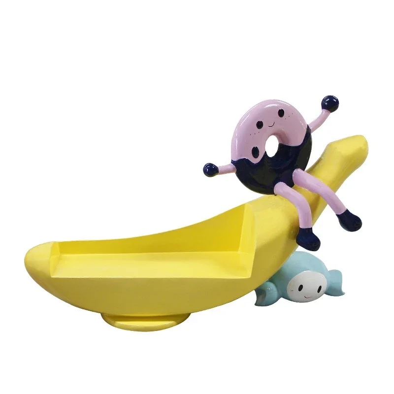 

Modern FRP shopping mall Meichen leisure chair personalized stool cartoon sculpture banana seat