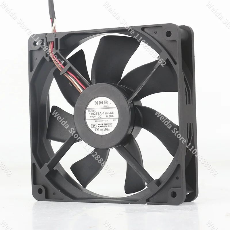 New original NMB 5V 24V 48V AC EC 12CM 12025 120X120X25MM PWM converter bearing four-wire 11925SA-12Q-AU coolingfan DC 12V 0.64A