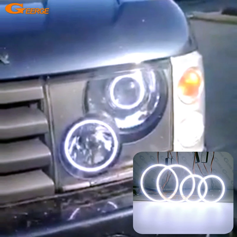 

For Land Rover Range Rover L322 2002 2003 2004 2005 Xenon Headlight Excellent Ultra Bright COB Led Angel Eyes Halo Rings