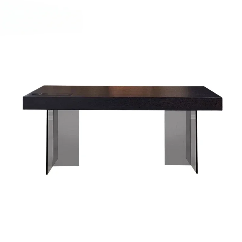 

*U-Best Italian Minimalist Luxury Computer Desk Solid Wood Double Person Study Desk Small Apartments Boss Office Chair Included