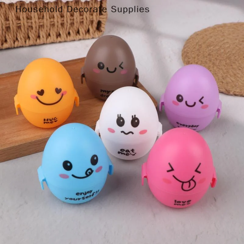 Travel Outdoor Portable 1 /5PCS Egg Storage Box Container Organizer Kitchen Gadgets Dispenser Holder Lovely Cartoon Egg Box