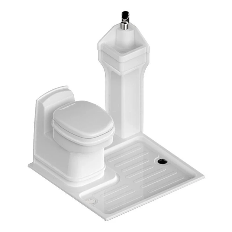 

RV bathroom, shower tray, wash basin, set bathroom acrylic, blister 900x900 with toilet.