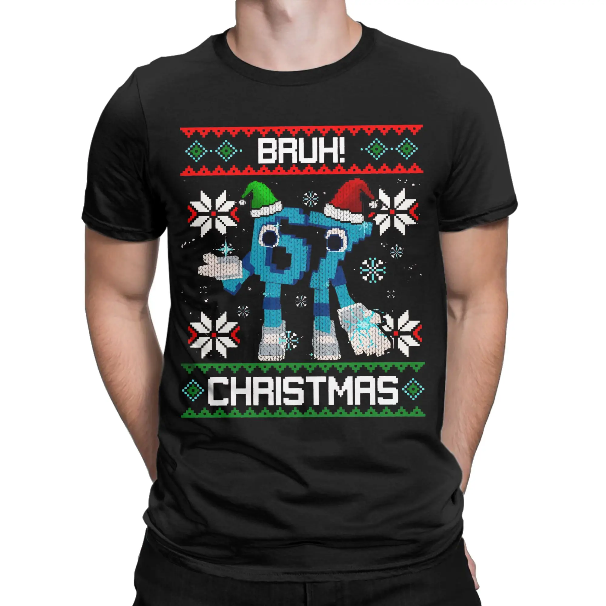 

Vintage Bruh 67 Six Seven 6-7 Christmas Italian Brainrot T-Shirts for Men Round Neck Cotton T Shirts Short Sleeve Tees Clothing