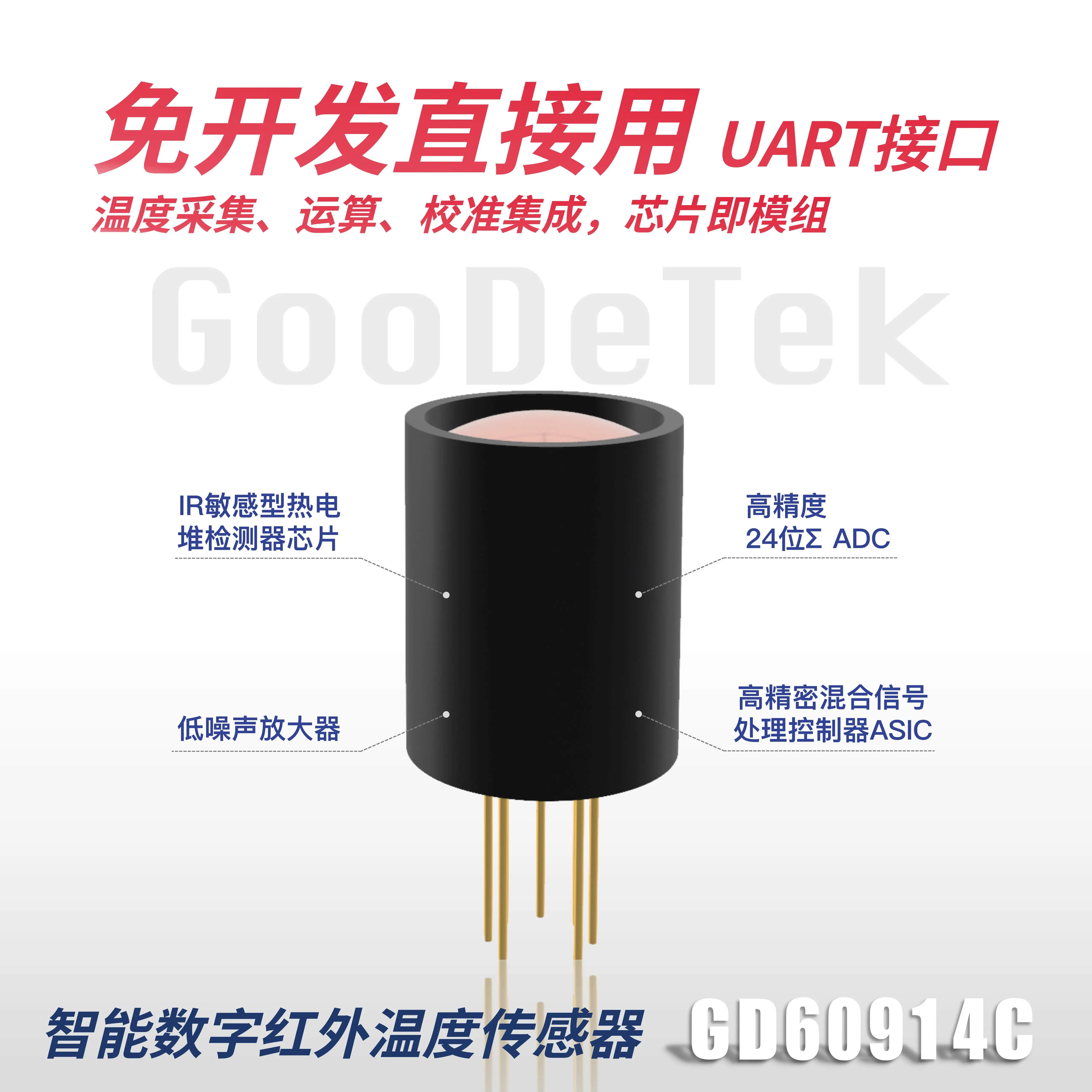 GD60914C Over 2 Meters Long-distance Temperature Measurement  High-precision 20ms Response Chip-level Calibration