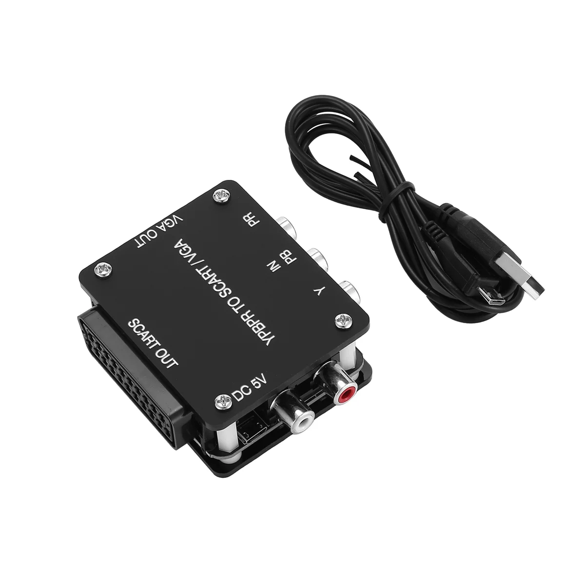 Venda quente Yuv para rgbs ypbpr para scart ypbpr para vga componente transcodificador conversor console de jogo, rgbs para componente de diferença de cor
