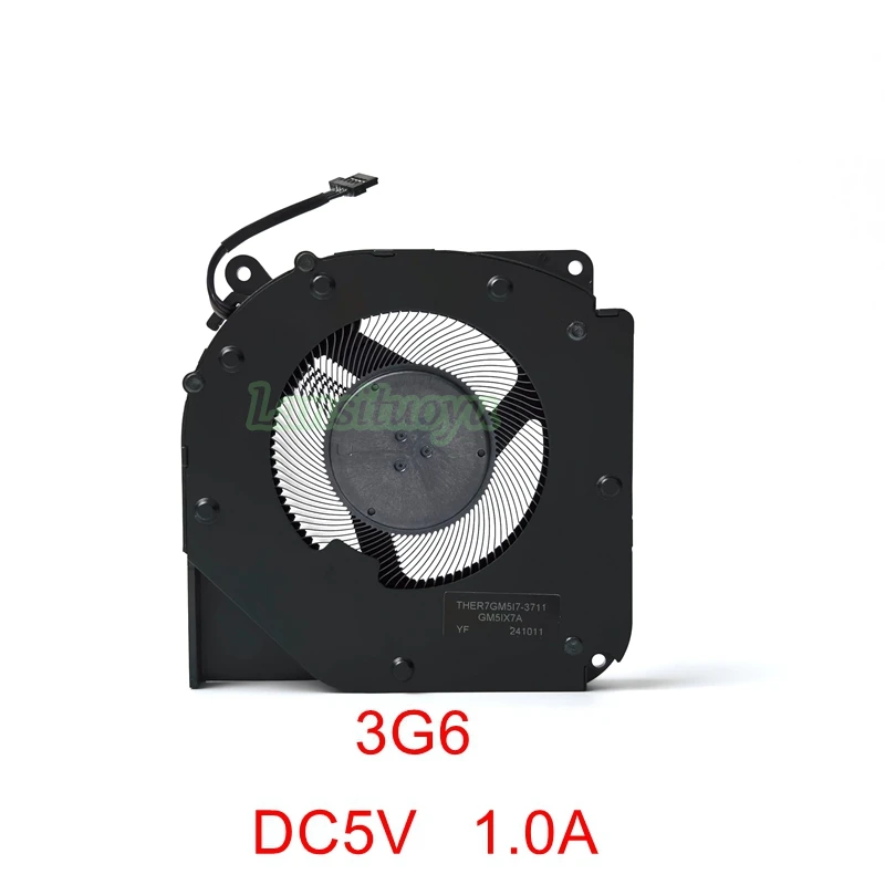 New Laptop CPU GPU Cooling Fan For MECHREVO Yilong 15 Pro X Yaoshi 15pro Cooler THER7GM517-3711 -3721 GM5IX7A DC5V 1.0A 4pins