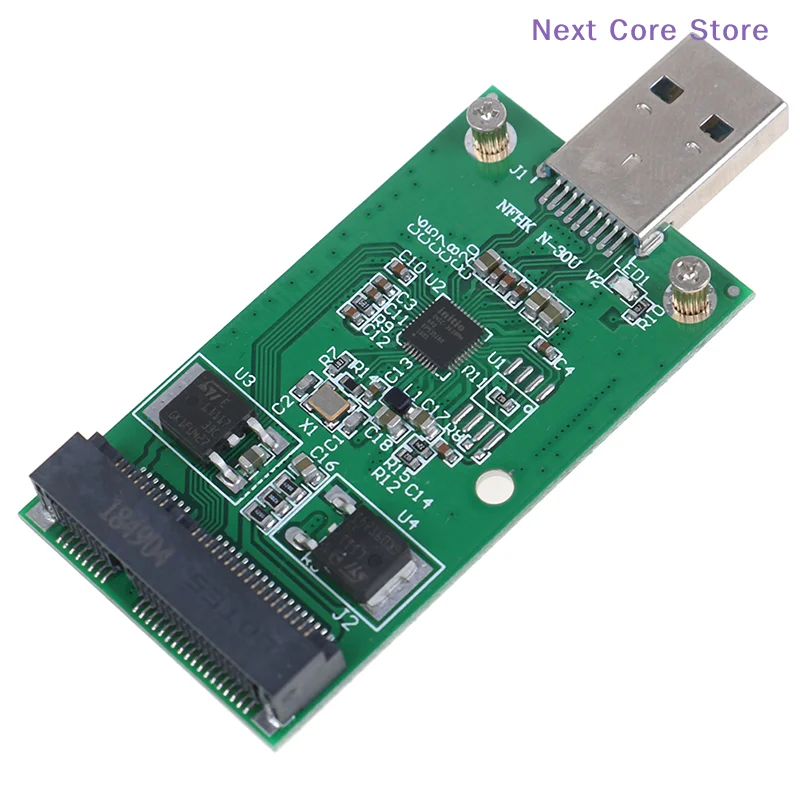 [NC]1Pc Mini USB 3.0 to PCIE mSATA External SSD PCBA Conveter Adapter Card[NC]