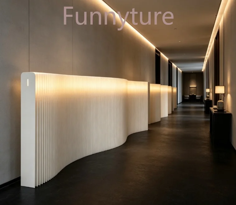 Folding Paper Screen Partition Exhibition Background Office Living Room Divider Panel Home Decoration Foldable Wall