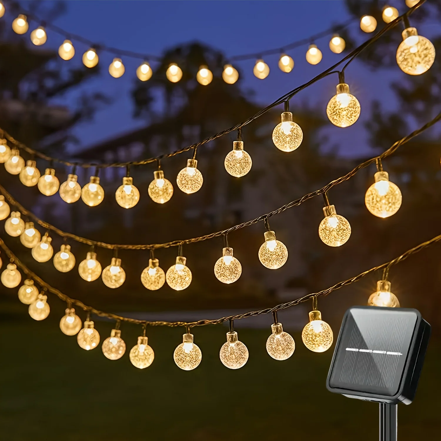 20LED Solar Bubble Light, Garden Waterproof Decorative Light, Christmas, Wedding, Birthday, Lawn/terrace Decoration