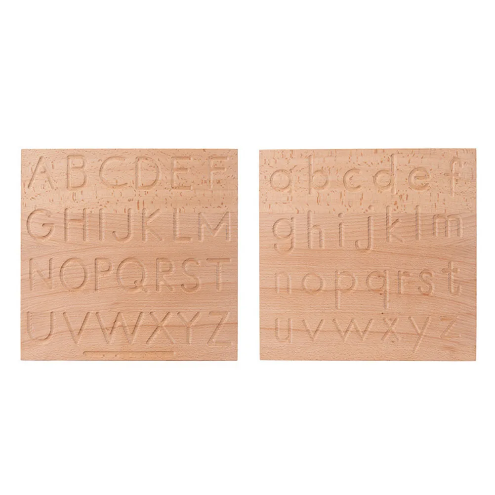 

1 set Wooden Alphabetical Writing Board Letter Tracing Pad Puzzle Drawing Drawing Plaything Plaything Kids Educational Toy