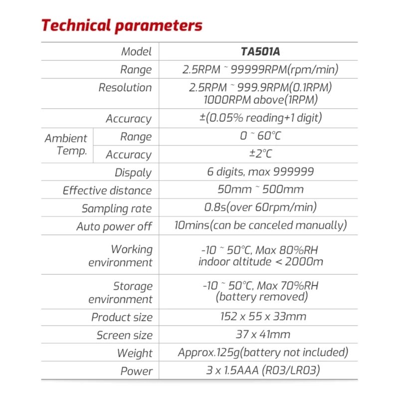 Digital Handheld Stroboscope LED StrobesTachometer Speed Tester Non-Contact Gear Printing Rotation Speed Dropship