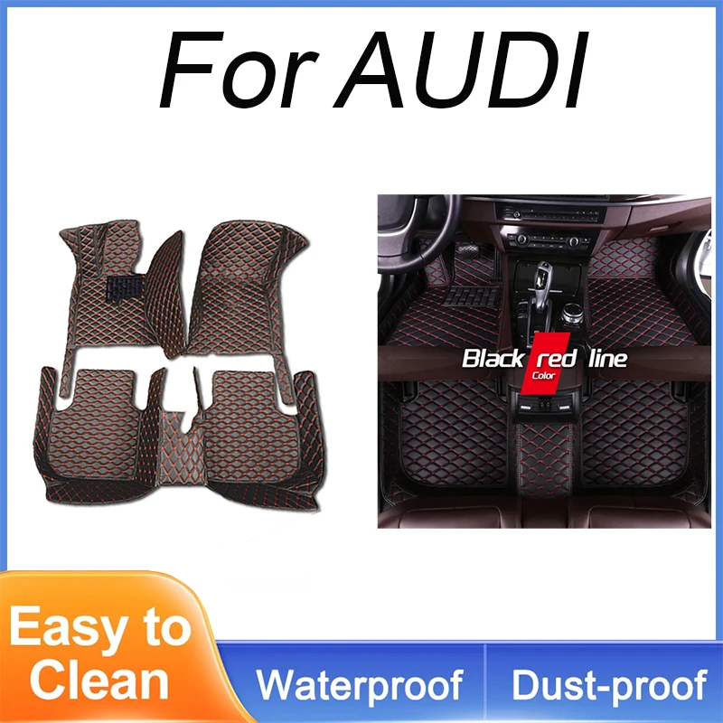 Car Floor Mats For AUDI A1(2door) A1(4door) A1 A3 A3 Hatch A3 Sedan A3 Sport A4 A4 Avant A4 Conver A5 Sport Car Accessories