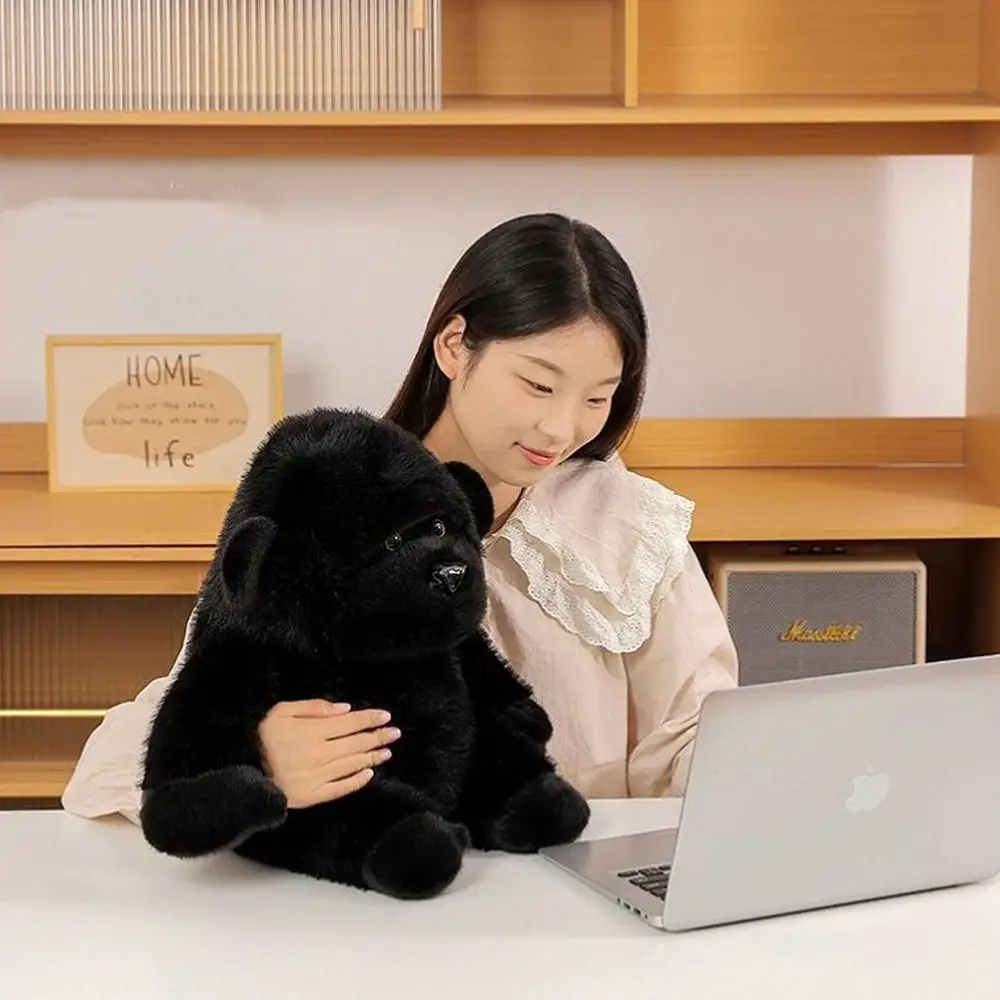 

New 30/40CM Plush Doll Cute Cartoon Black Gorilla Stuffed Animals Doll Interesting Sleeping Companion Gift