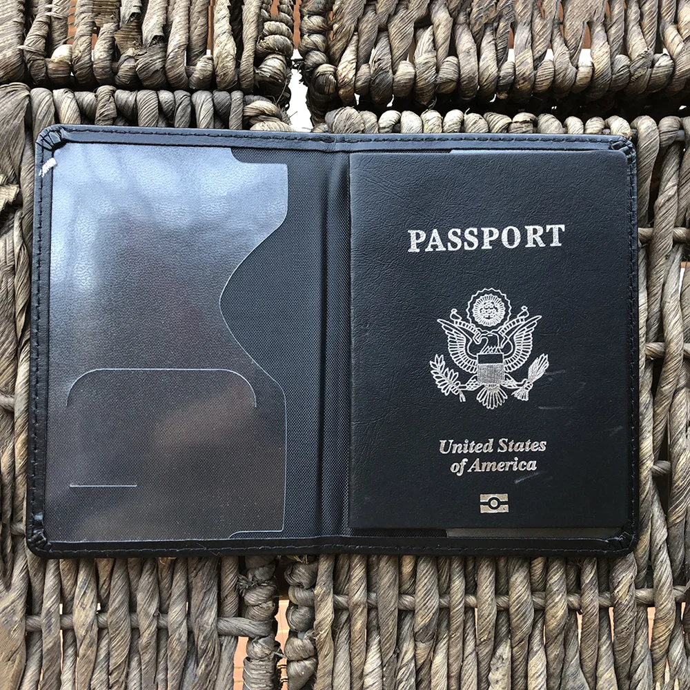 Passport Cover Anime Black Edition Travel Document Passport Holder