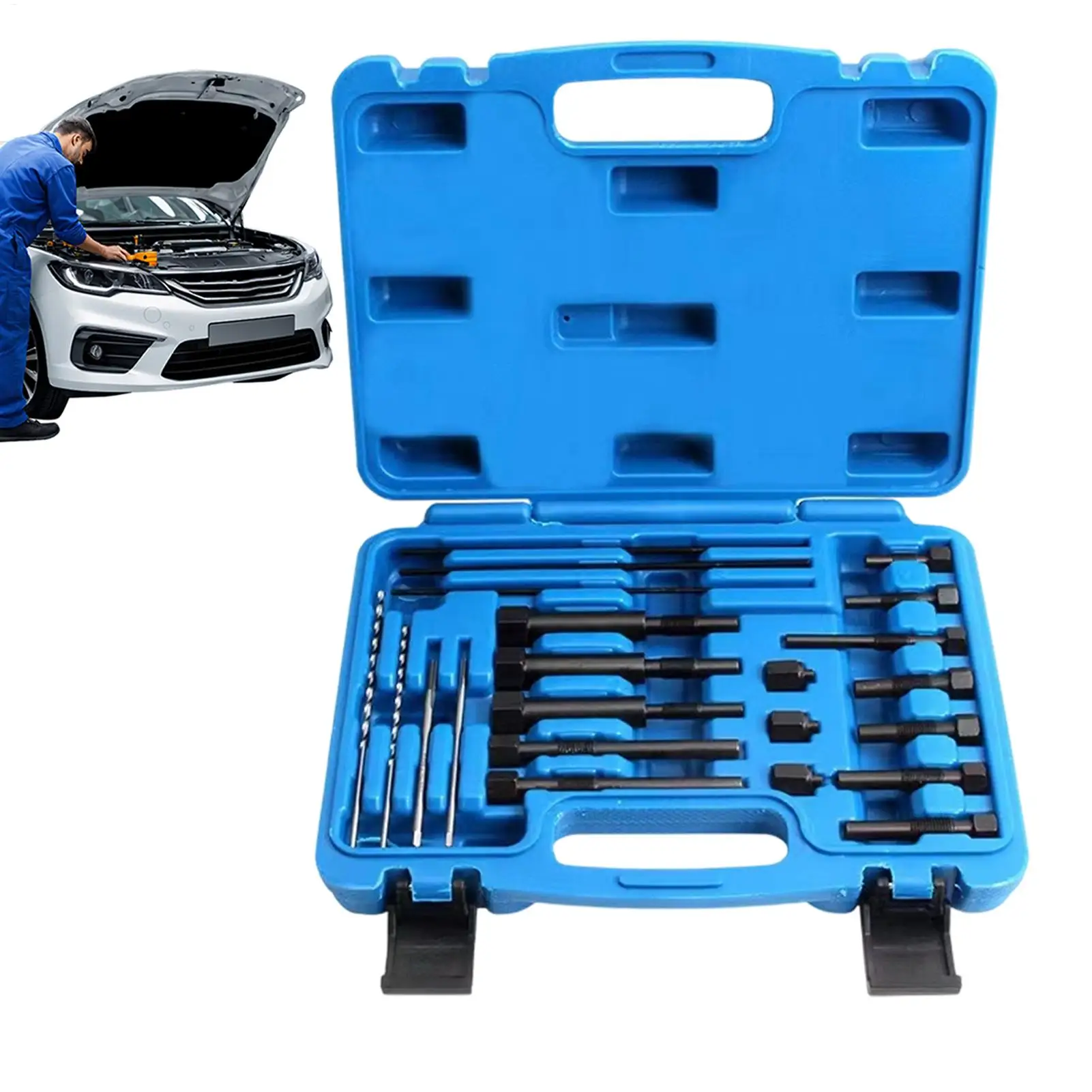 Auto Spark Plug Removal Tool Steel Portable Maintenance Remover Glow Plug Tool for Damaged Harness Part Thread Boot Remover