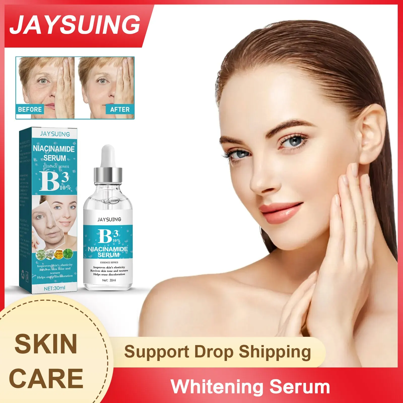 Anti Wrinkle Essence Fade Fine Line Remove Crow's Feet Forehead Wrinkle Remover Lift Firming Niacinamide Whitening Freckle Serum