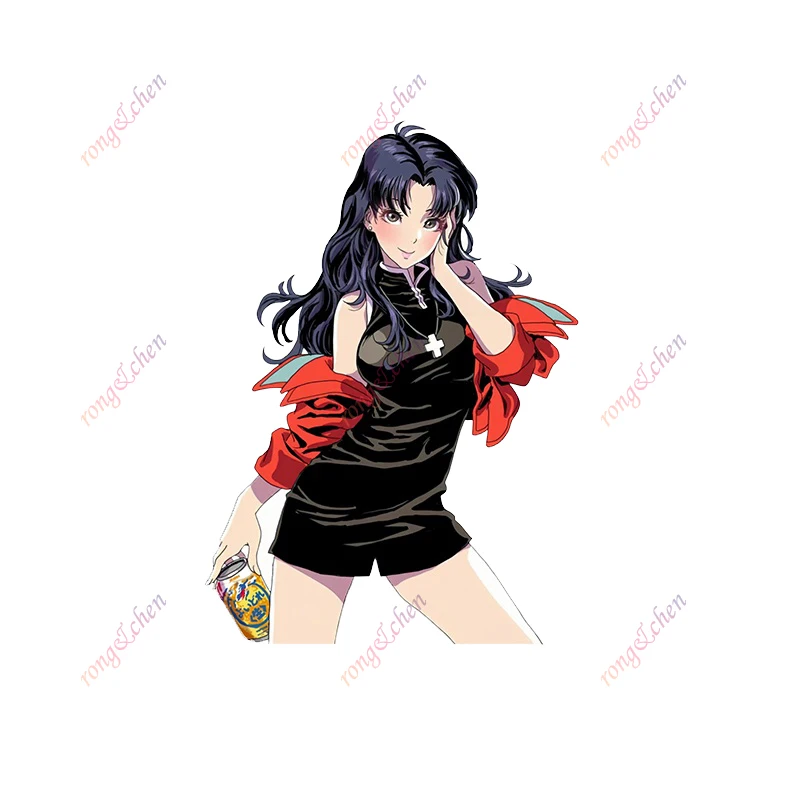 

Funny Car Sticker Lady Katsuragi Misato for Car Motorcycle Racing Helmet Laptop Trunk Body Car Window Surfboard PVC Vinyl Decals