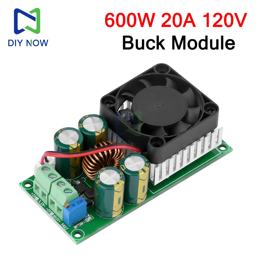DC-DC 600W High Power Adjustable Buck Module 120V 100V 96V 84V Voltage Display Current Display Solar LED Driver Power Supply