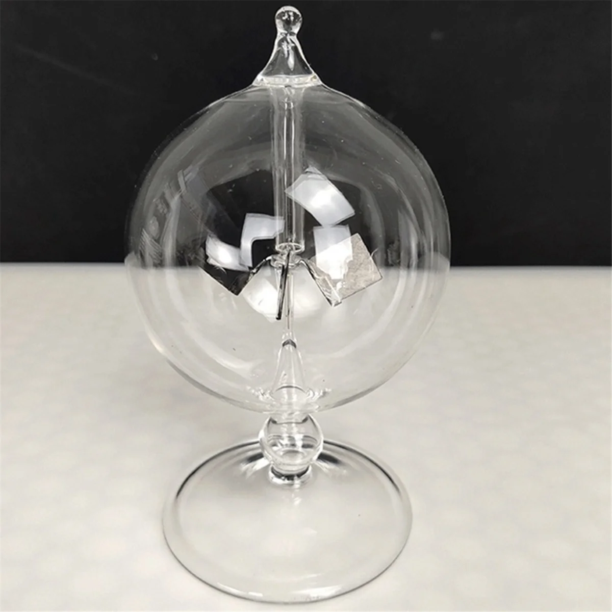 Solar Crookes Radiometer Glass Windmill Handmade Toy for Party Home Decoration Gift Transparent