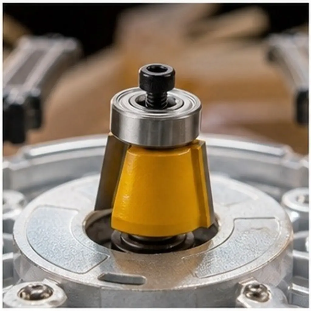 1Set Router Bit Bearing Replacement Kit Top-Mounted Steel Bearings for Woodworking Router Bit Depth Adjustment Repair Accessory