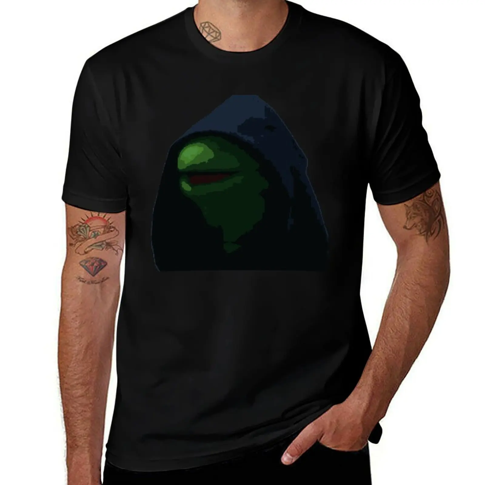 

Pixel Dark Kermit T-Shirt Luxury man graphic shirts anime figures Short sleeve tee shirts men