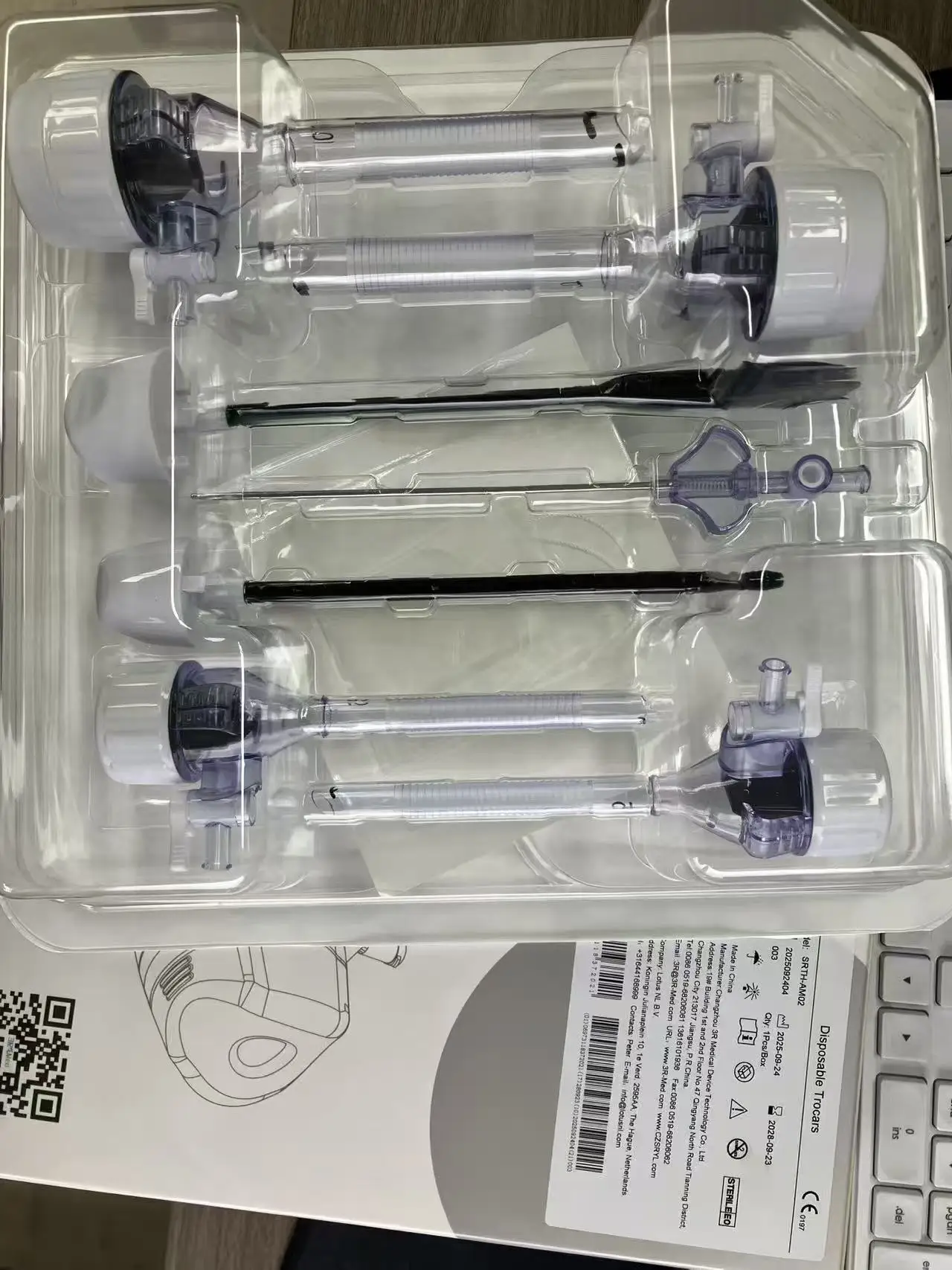 top1メーカーgeyi工場製使い捨て外科用光学トロカール12mm-10mm-5mm-ce-mdr認証付きトロカール