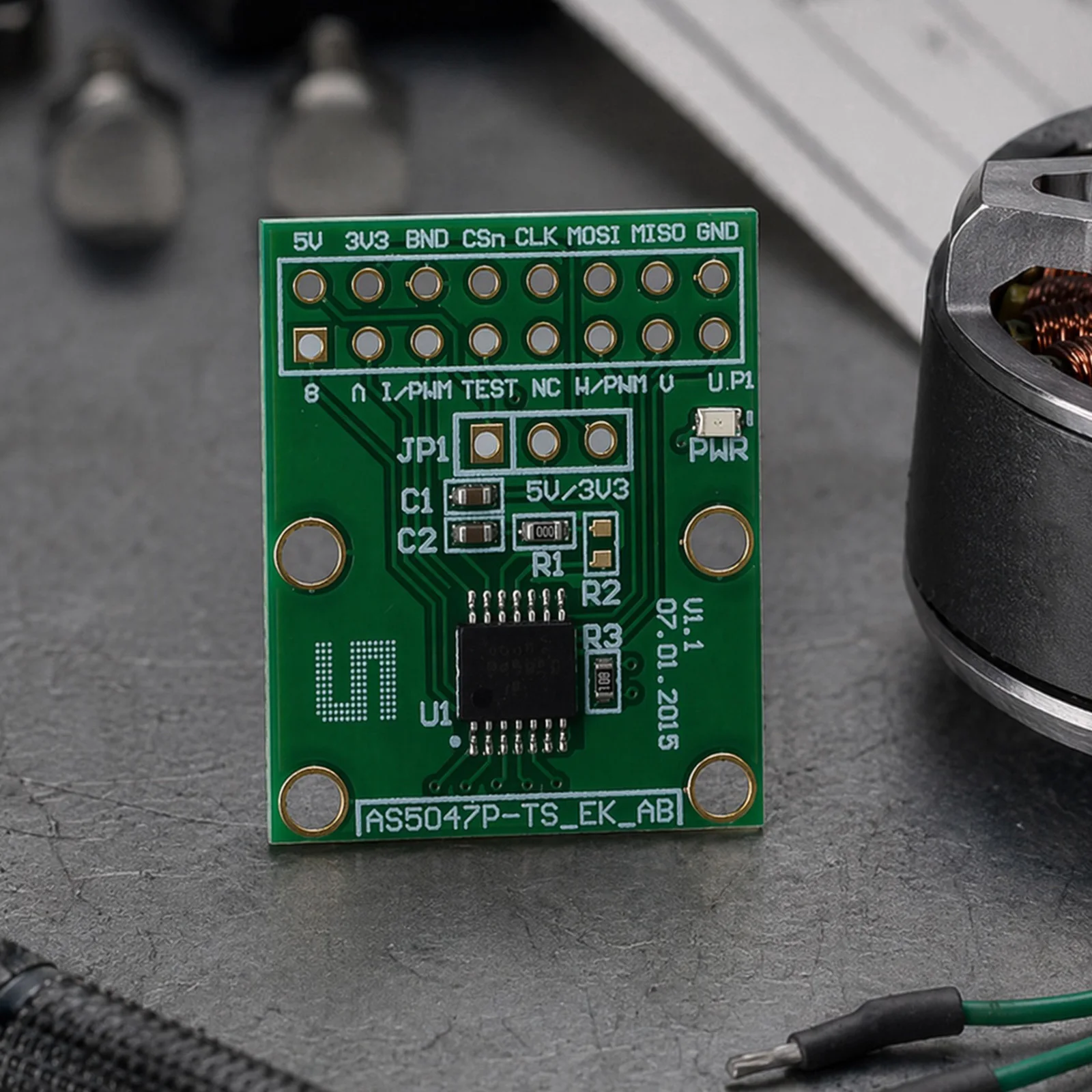 Magnetic Encoder Module AS5047D AS5047P for SimpleFOC VESC Brushless Motor Control SPI ABI Interface 3.3V 5V Compact