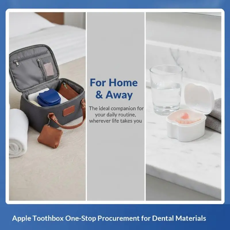 Multi-Colored Denture Storage Box Lightweight Portable Denture Holder for Business Trip Oral Care