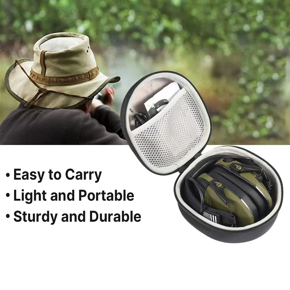 Shooting earmuffs carrying case, tactical earphone storage bag, tactical earphone protective cover/suitable for M31 earphones