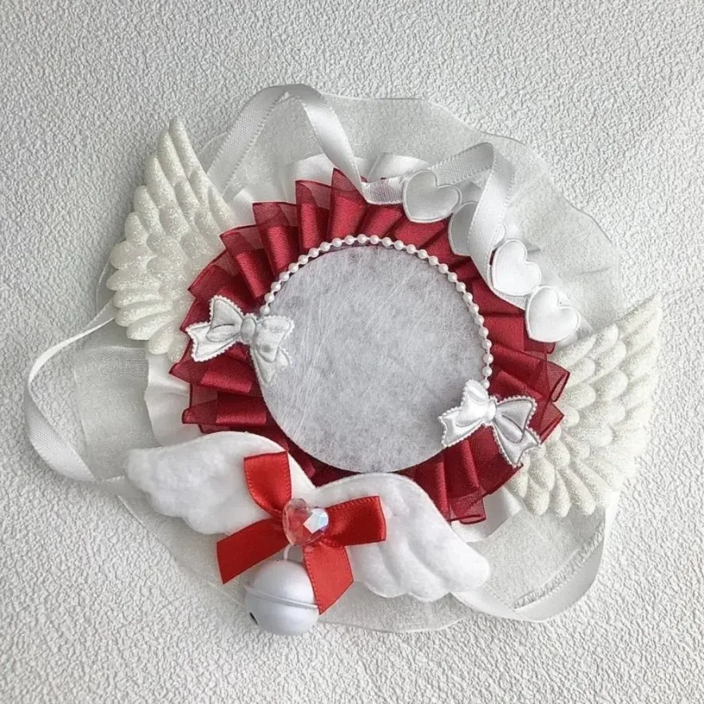 

Lovely Lace Magnetic Anime Badge Holder Heart Bear Pins Display Base Wings Bow Ornate Ribbon Badge Flower Ita Bag Accessories