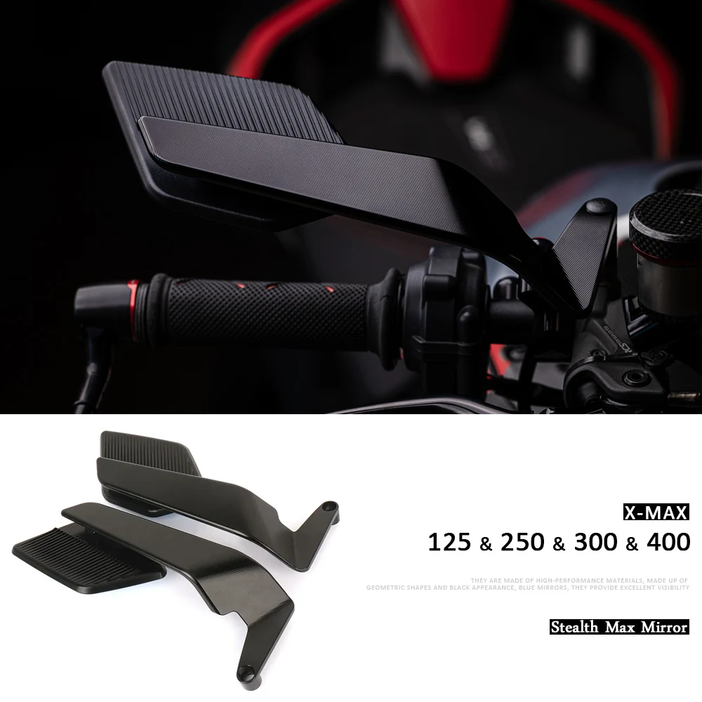 

Аксессуары для боковых зеркал Stealth Max для мотоцикла, антибликовое зеркало для Yamaha XMAX 125 X-MAX 250 125, зеркало заднего вида X-Max 300 XMAX 400