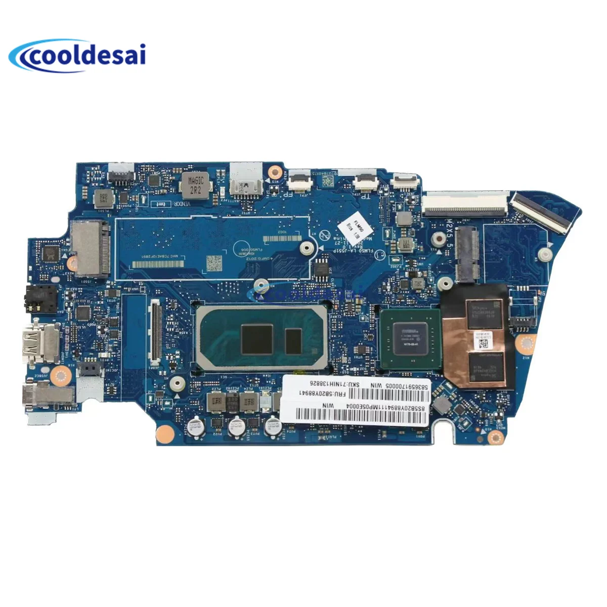 LA-J551P For Lenovo Ideapad 5-14IIL05 Laptop Motherboard i3 i5 i7 10th CPU 8GB or 16GB RAM 2G GPU 100% Tested mainboard