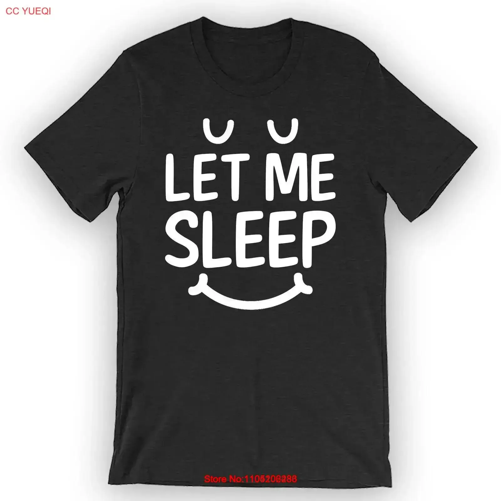 

Футболка Let Me Sleep, винтажная стираная слегка повседневная мужская мода, топ для повседневной носки, уличная дизайнерская одежда, дышащая