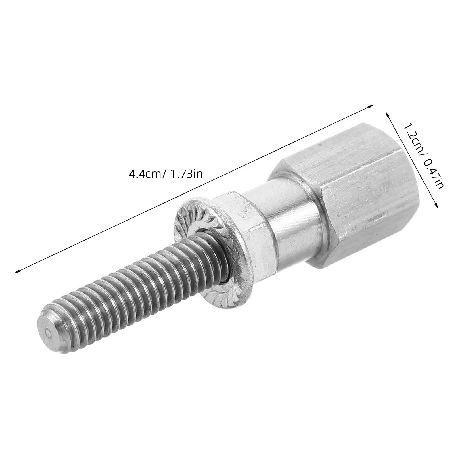 Motorcycle Rearview Mirror Conversion Screws Alloy 6Mm to 8Mm Adapter Bolt Rustproof Rearview Mirror Mount Screws for Motorbike